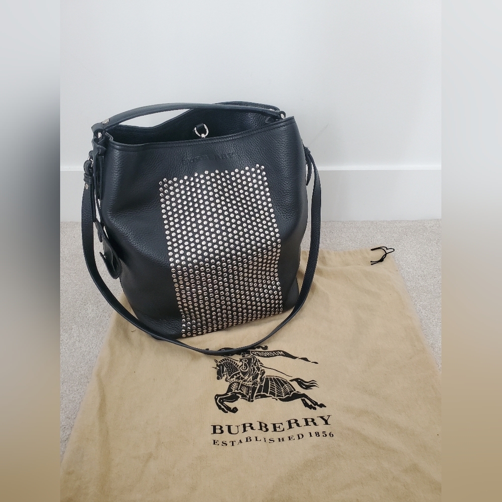Burberry studded Leather Shoulder Bag